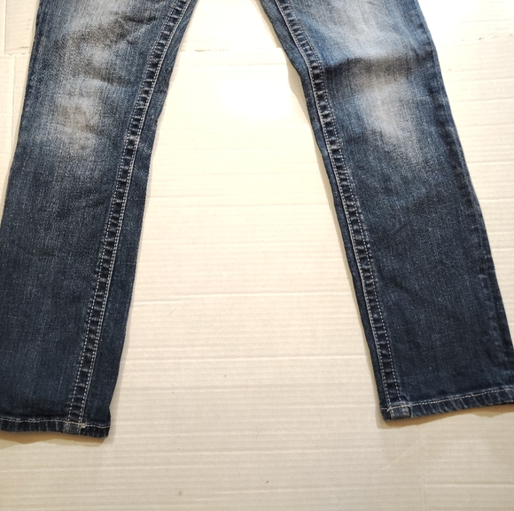 Miss Me Ankle Skinny Jeans,Women Blue Denim+Silver Studs,Distressed,Pockets, 26 - Picture 6 of 14